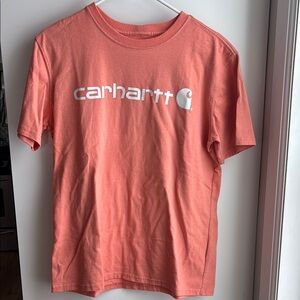 Carhartt Salmon Tee with White Logo